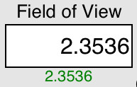 The field of view stored in memory