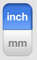 The Inch/mm button